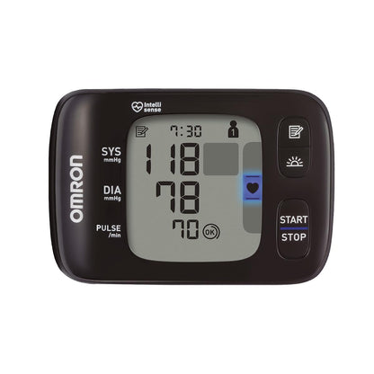 OMRON HEM-6232T Intelli IT – Baumanómetro Digital de Muñeca Portátil con Bluetooth y App OMRON Connect Gratuita, Clínicamente Validado