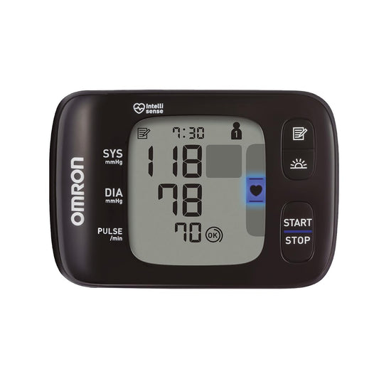 OMRON HEM-6232T Intelli IT – Baumanómetro Digital de Muñeca Portátil con Bluetooth y App OMRON Connect Gratuita, Clínicamente Validado