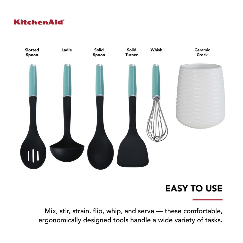 KitchenAid juego de herramientas y gaget con vasija, Agua (Aqua), 6 piezas, 1