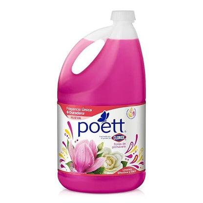 Poett Pack Limpiador Aromatizante Alegra tu día y flores de primavera 2un x 4 lts