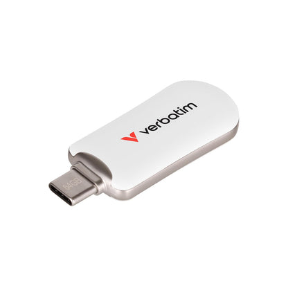 Verbatim Unidad Flash Plectra USB-C de 64 GB, Color Blanco