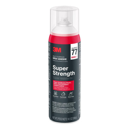 3M Super 77 Adhesivo en Aerosol Multipropósito Súper Resistente 1 pieza | Ideal para reparaciones industriales, Adhesivo fuerte, Secado rápido, Fácil de usar, Multisuperficie, Resistencia profesional