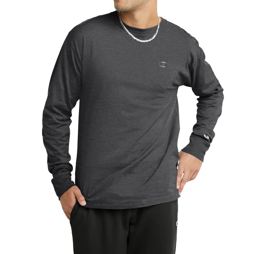 Champion Playera de Manga Larga, Playera con Logotipo, Playera clásica con Logotipo Camiseta para para Hombre