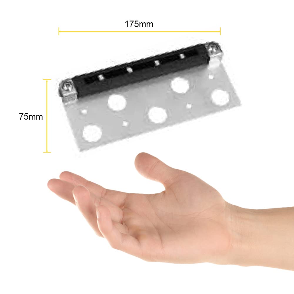 Tecnolite Luz de Cortesía LED Exterior 1 W - Luz Suave Cálida, 12 VDC, Espacios reducidos, IP65, LED Integrado, Hardscape Lights