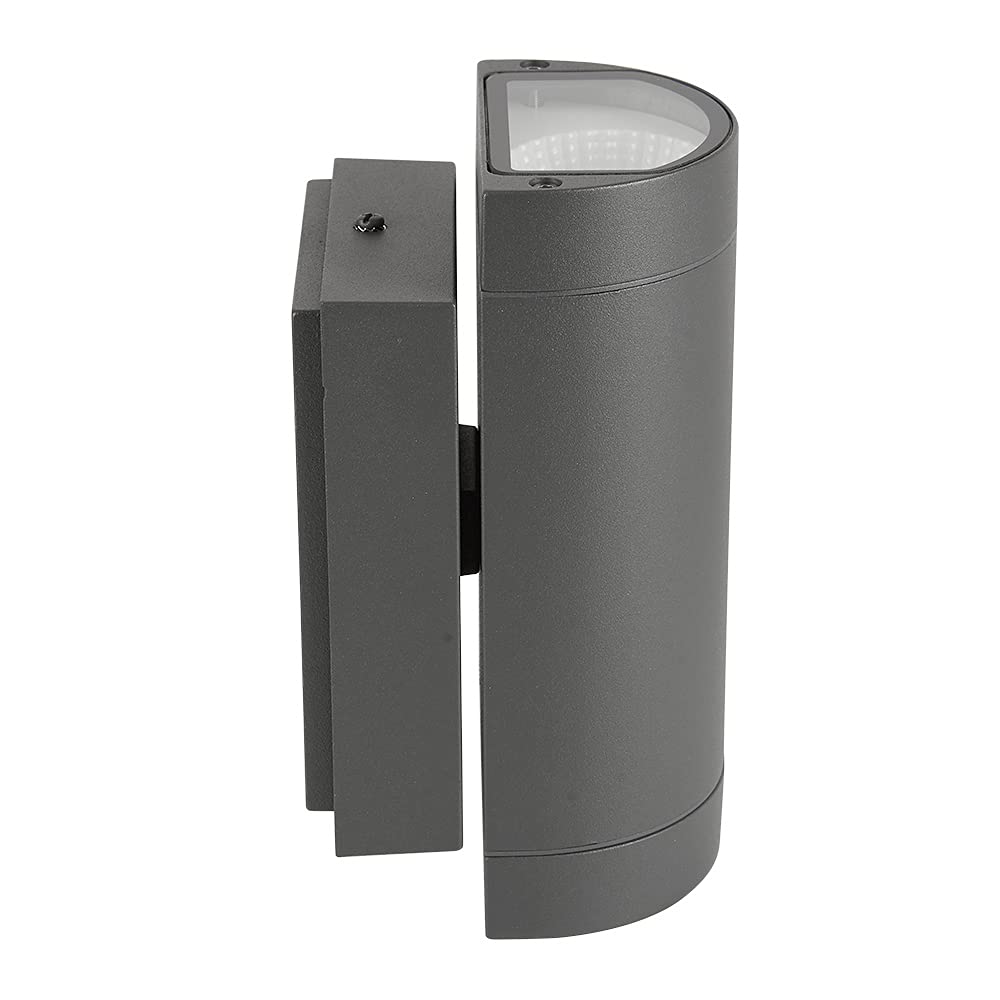 Tecnolite Lámpara de Exterior LED para Sobreponer HLED-843/30/G, 14.5 W, Luz Cálida Brillante, Gris