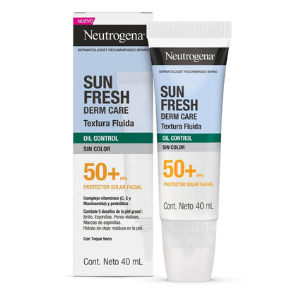 Neutrogena® Protector Solar Facial Sun Fresh Derm Care Oil Control Fluido 40ml