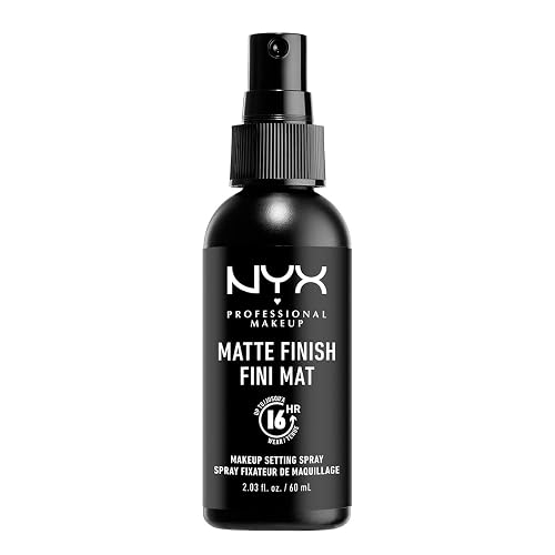 NYX Professional Makeup Matte Finish, Spray Fijador, Acabado Mate, 60 ml