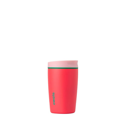 Owala SmoothSip Termo de Acero Inoxidable con Boquilla Deslizante, 12-20 oz - 12-Ounce - Campos de fresas