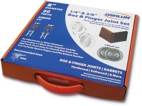 Oshlun SBJ-0830 8-Inch Box and Finger Joint Set