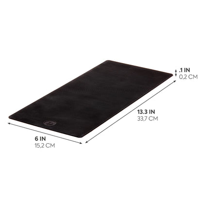 iDesign The Sarah Tanno Collection Tapete de silicona resistente al calor para organizadores de cajones cosméticos, color negro