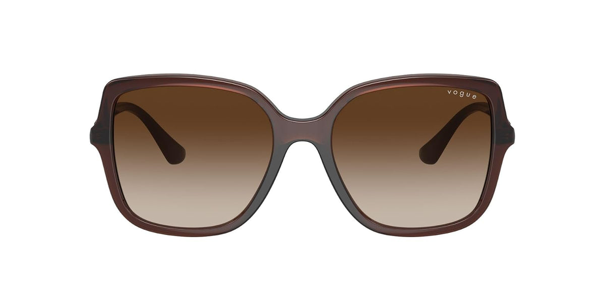 VOGUE LENTES SOLAR 0VO5538SL FEMALE FASHION INJECTED SQUARE TRANSLUCENT DARK BROWN 55
