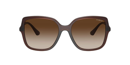 VOGUE LENTES SOLAR 0VO5538SL FEMALE FASHION INJECTED SQUARE TRANSLUCENT DARK BROWN 55