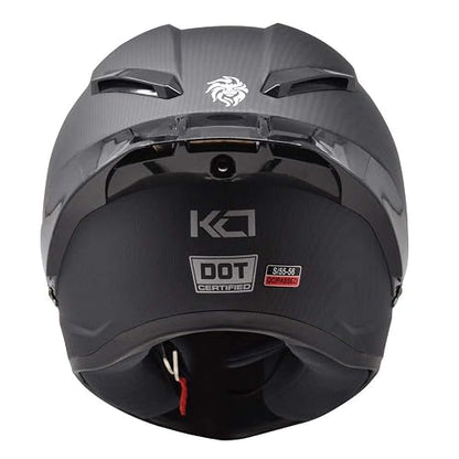 Casco KOV KC1 Negro Carbon XL