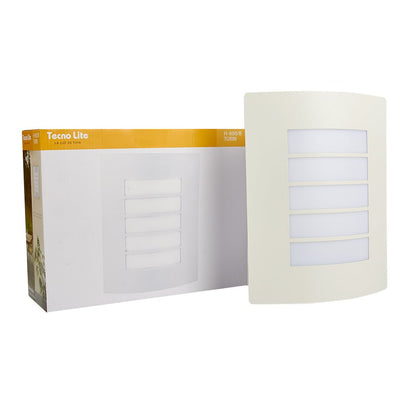 Tecnolite - Lámpara de Pared para Exteriores, Color Satinado, Base E27, 100 - 240 Volts