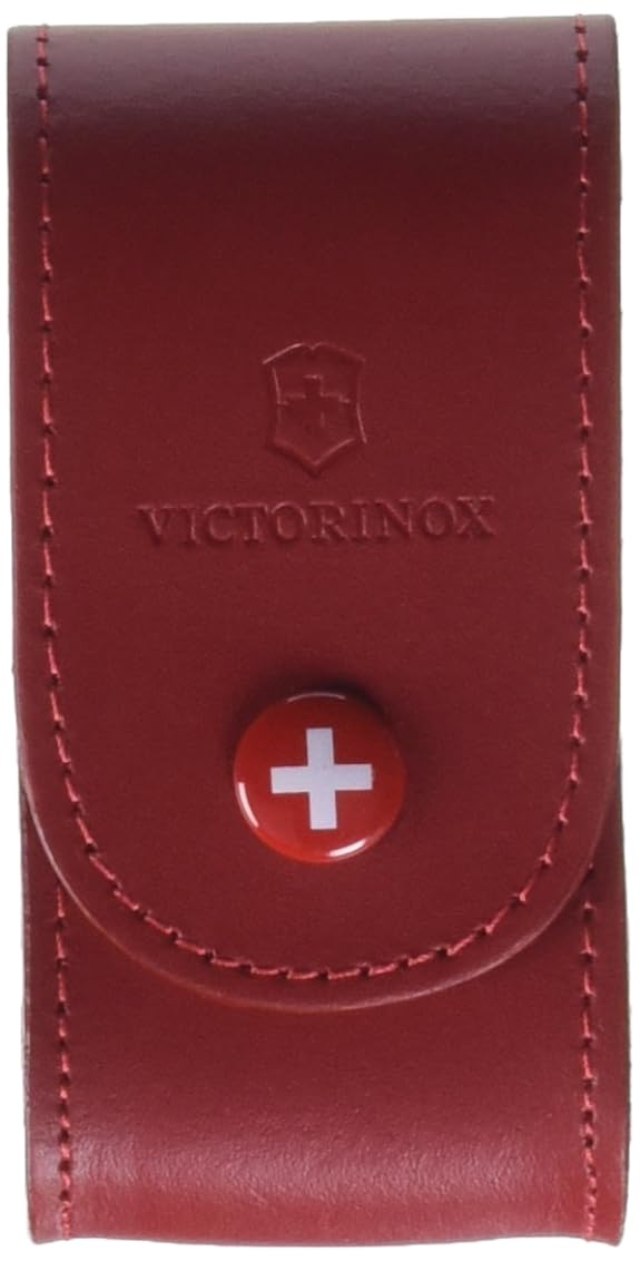 Victorinox Funda de Piel para Herramientas de 91 mm, Color Rojo