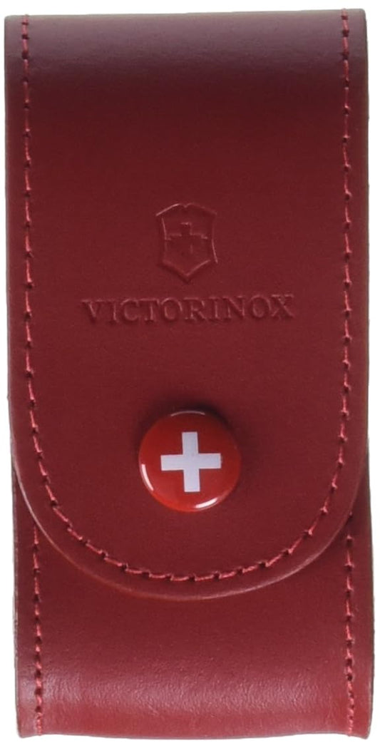 Victorinox Funda de Piel para Herramientas de 91 mm, Color Rojo