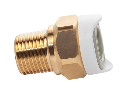 Whale WX1513 Adaptor, Connects 15mm Tubing to ½-in. NPT Male, Brass, Quick-Connect