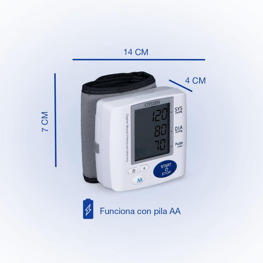 Citizen CH-617 Medidor de Presión Arterial, blanco/azul
