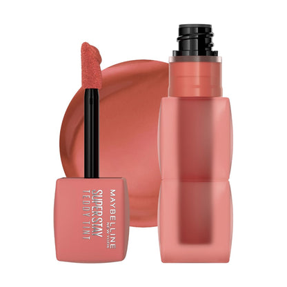 Maybelline Super Stay Teddy Tint Tinta para Labios Mate, 5 ml - Tono Skinny Dip