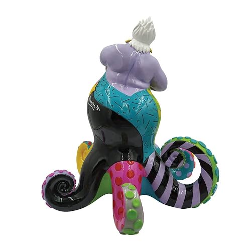 Enesco Disney by Romero Britto The Little Mermaid Ursula Figurine, 8.27 Pulgadas, Multicolor