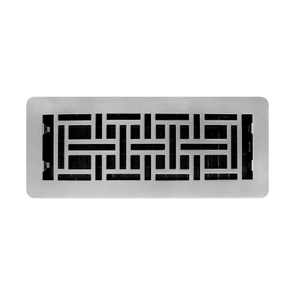 Decor Grates LAJH412-NKL Rejillas, 4x12, colección oriental, níquel cepillado