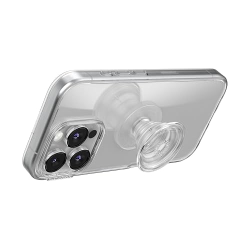 PopSockets Agarre Transparente para teléfono | Sujeción cómoda y segura, anticaídas, soporte, transparente, translúcido, para iPhone/iPad/Kindle/Android