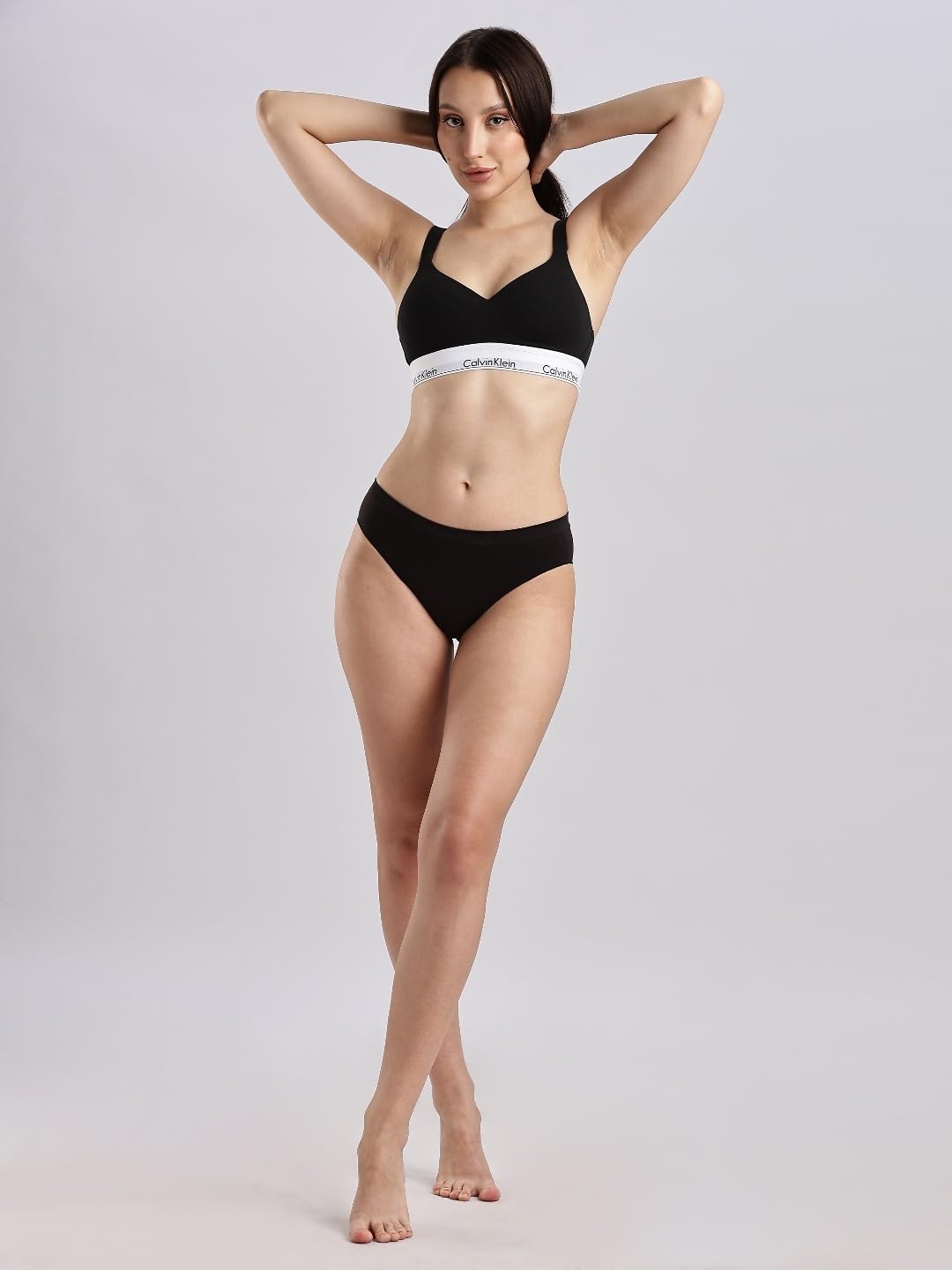 Calvin Klein Bikini de Talle Medio sin Costuras Flex Bonded Ropa Interior Mujer