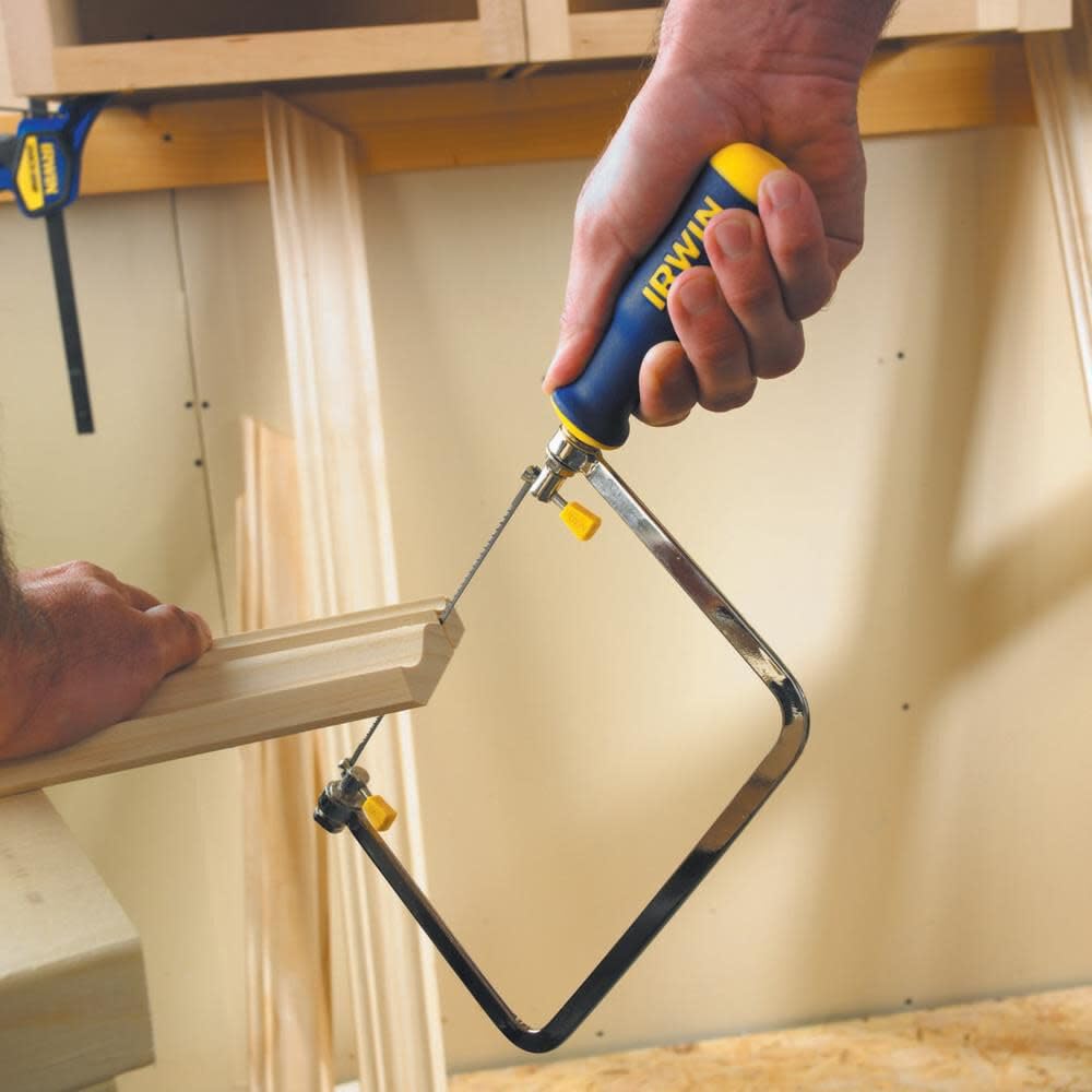 IRWIN Tools ProTouch - Sierra de combate (2014400), azul y amarillo