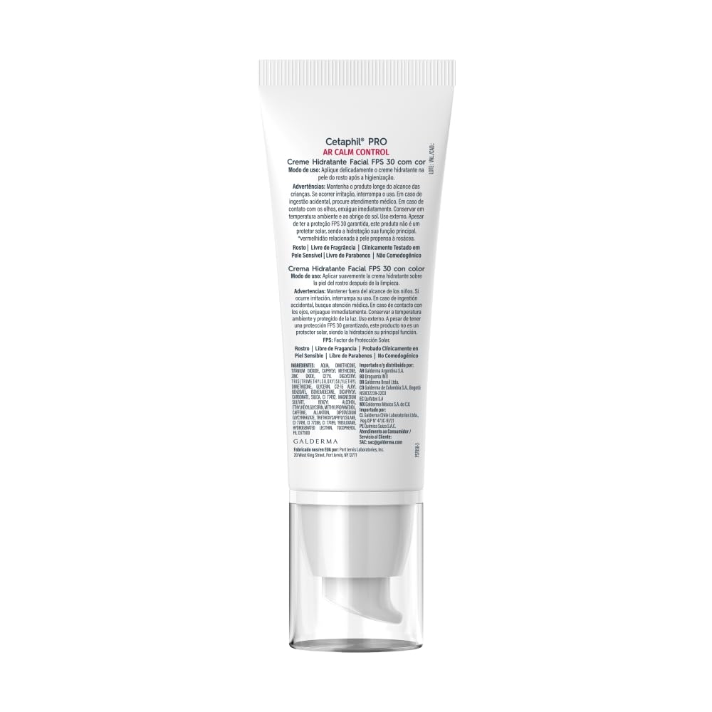 Cetaphil Pro AR Calm Control Crema Facial Noche Piel Enrojecimiento 50 ml | Hidrata hasta 24 h, ayuda a reducir rojez, comezón e irritación y restaura barrera cutánea con ceramida NP y niacinamida B3+.