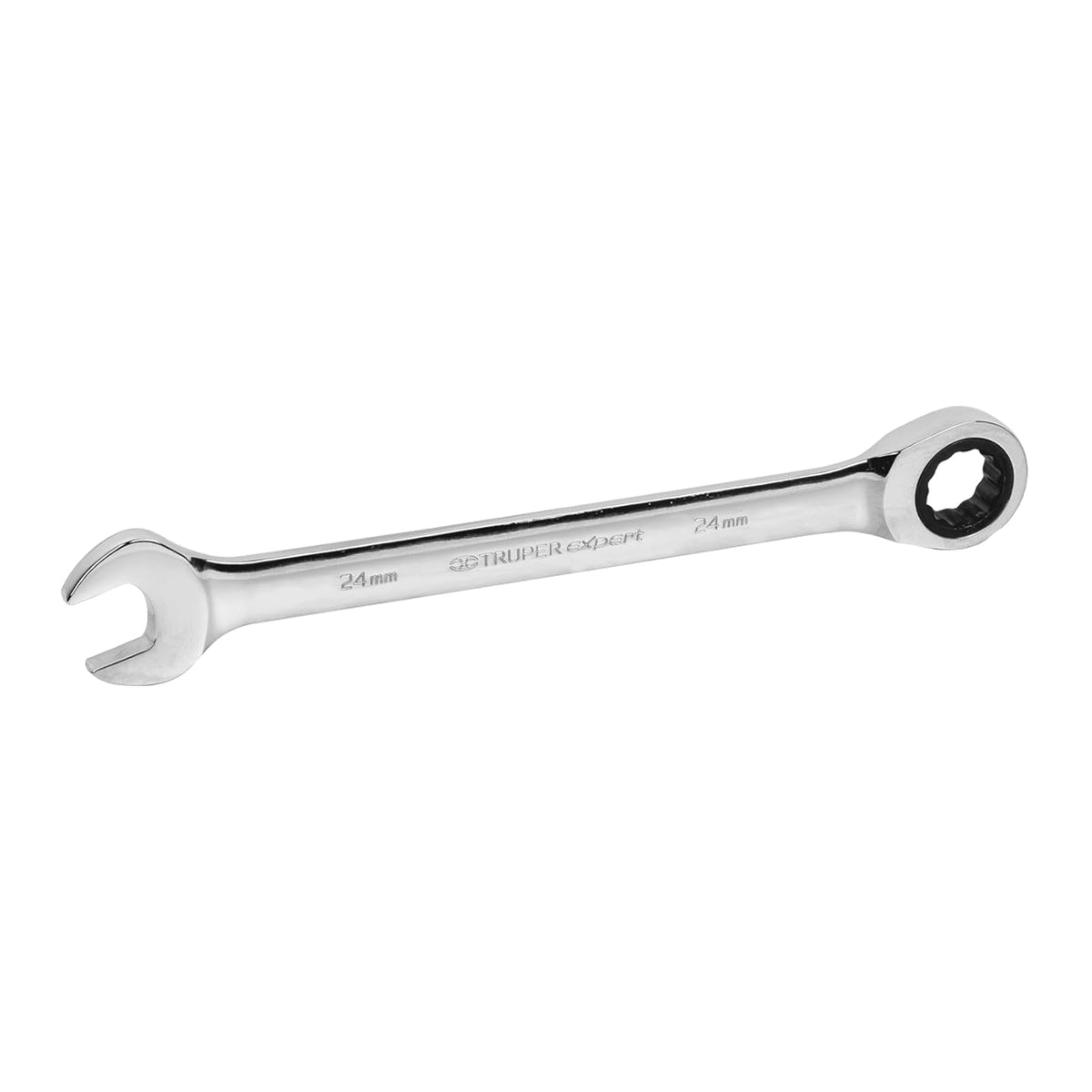 Truper Expert Llave Combinada con Matraca, Cromo Vanadio - 24 mm