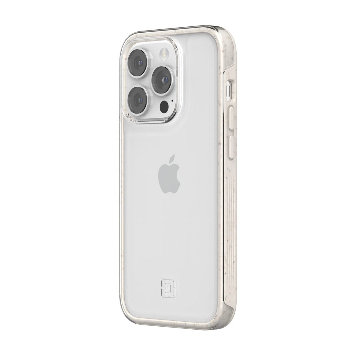 Incipio Organicore Clear Funda Compatible con iPhone 14 Pro, Protección Caídas 4.2m, Bisel Elevado, Compostable - Natural/Transparente