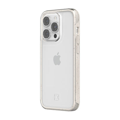 Incipio Organicore Clear Funda Compatible con iPhone 14 Pro, Protección Caídas 4.2m, Bisel Elevado, Compostable - Natural/Transparente