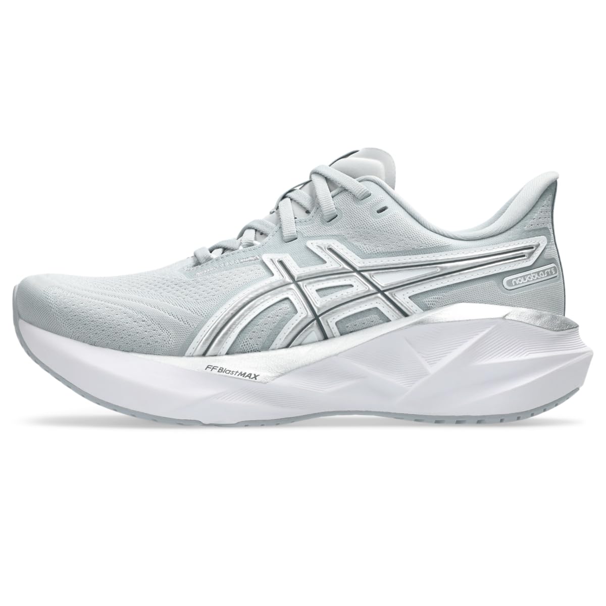 Asics NOVABLAST 5 Tenis de Correr para Hombre - 23.5 cm - PIEDMONT GREY - PURE SILVER