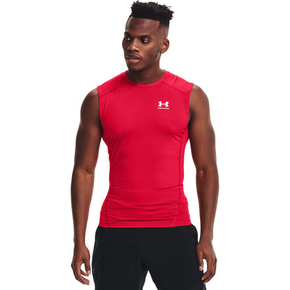 Under Armour Mens Armour Heatgear Compression Sleeveless T-Shirt