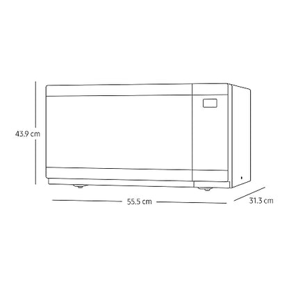 Samsung Horno de Microondas Samsung, 1.4 Pies, Acero Inoxidable, Cerámica, MS40DG5505ATAX