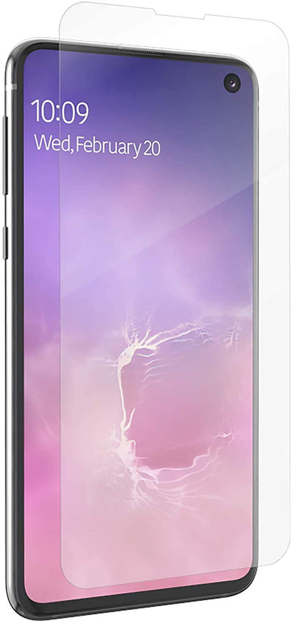 Zagg InvisibleShield Ultra Clear - Mica con Grado de Protección Militar - Diseñado para Samsung GS10 Edge - Case Friendly