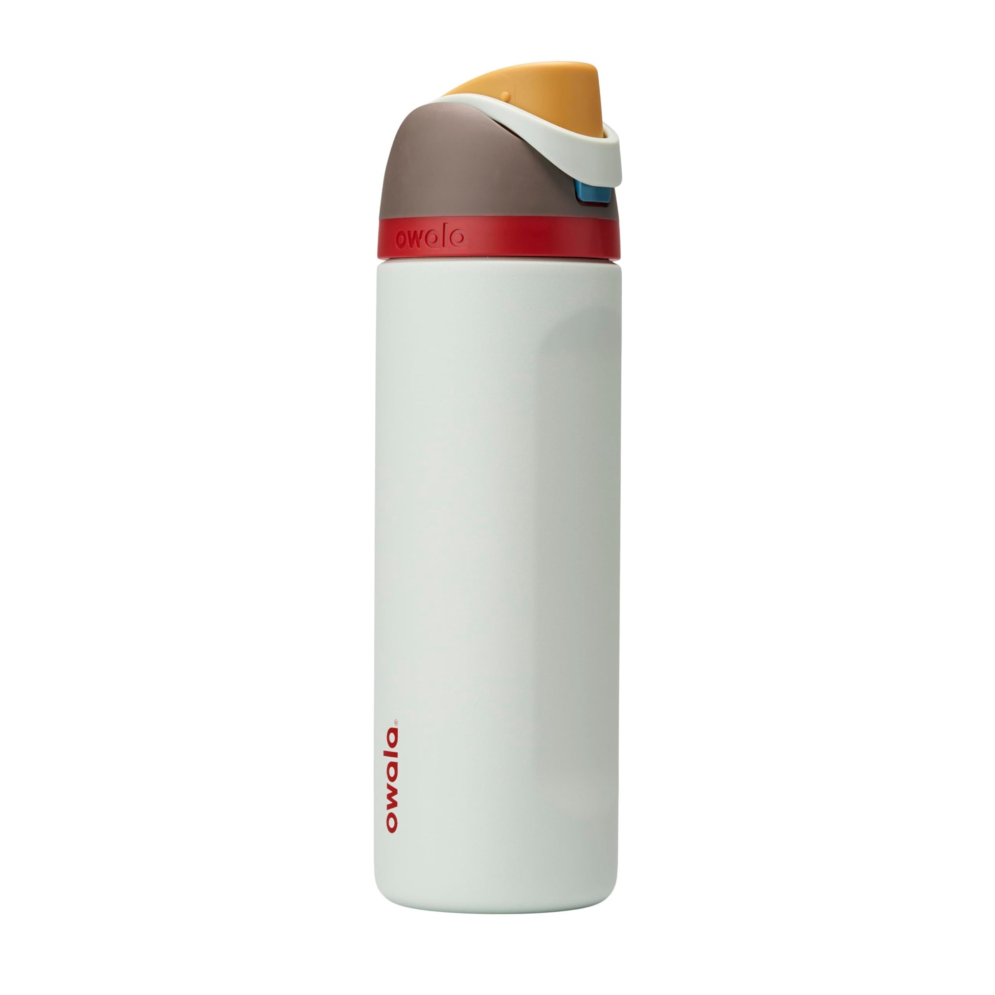 Owala FreeSip - Botella de agua aislada de acero inoxidable con popote, botella de agua deportiva sin BPA, ideal para viajes, 32 onzas, Boneyard