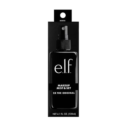 e.l.f. Cosmetics Makeup Mist & Set Fijador de Maquillaje en Spray 120 mL | Fija y Refresca el Maquillaje Todo el Día con Acabado Natural, Vegano y Libre de Crueldad Animal