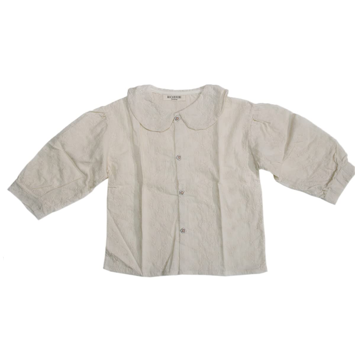 Macarroni Diseño Europeo Blusa Cuello Bobo Niñas