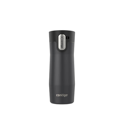 Contigo West Loop 3.0 Taza de Viaje Aislada AUTOSEAL, Negro Mate, 0.5-0.7 L - 0.5 Litros - Negro -
