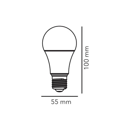 Tecnolite Paquete de 6 Focos LED 5 W A19 - Luz de Día, Base E27, No atenuables
