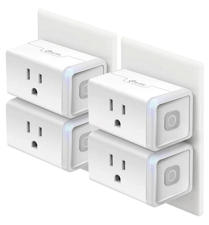 Kasa Smart WiFi Plug Lite by TP-Link - 12A, no requiere Hub, funciona con Alexa y Google (HS103P4)