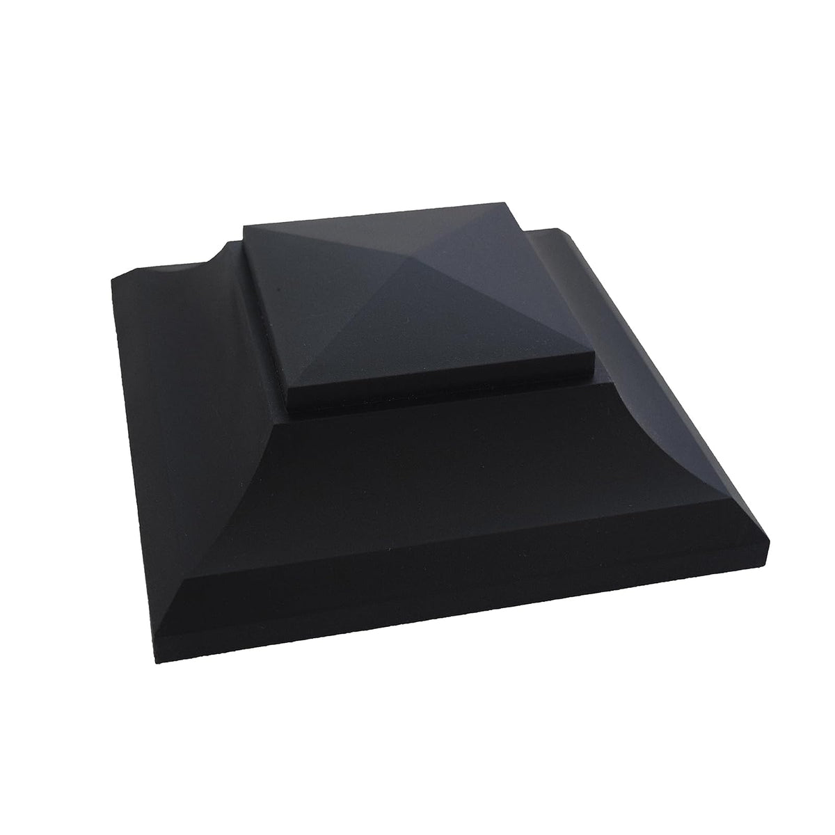 Nuvo Iron SPC23 x 5 1/2" Tapa adaptador de poste pirámide de plástico negro