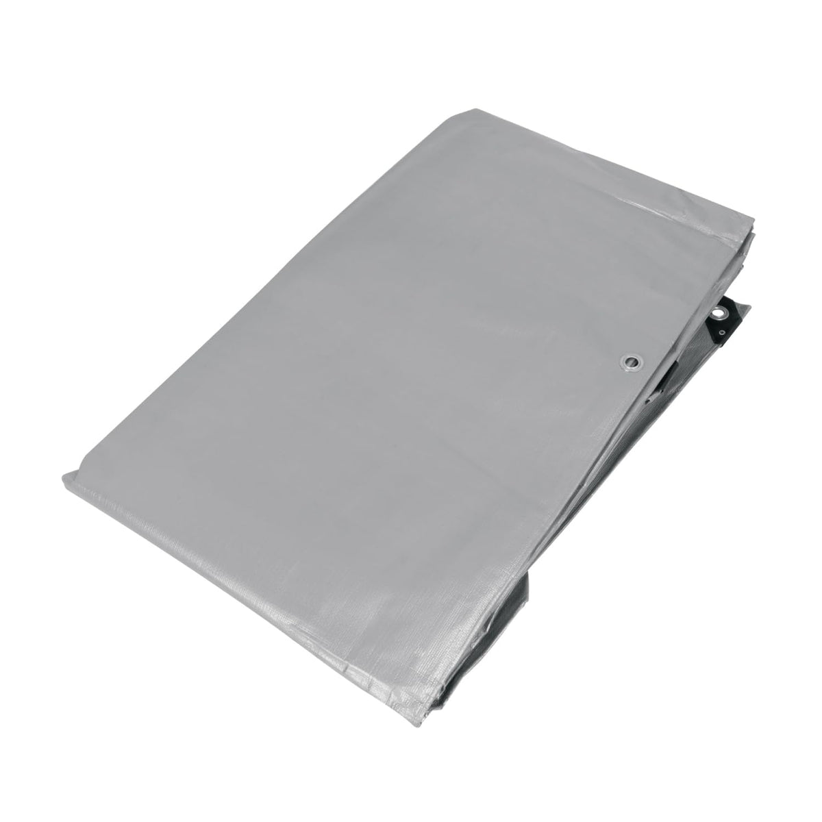Truper Lona Reforzada con Ojillos de Aluminio - Lona - 4 x 7 m - Gris