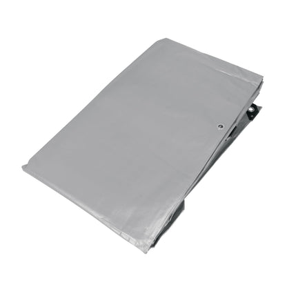 Truper Lona Reforzada con Ojillos de Aluminio - Lona - 4 x 7 m - Gris