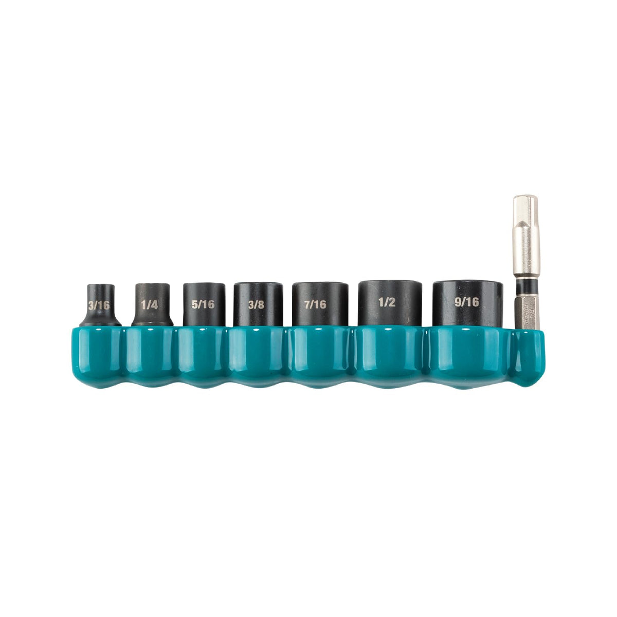 Makita Juego de Dados de Impacto SAE 1/4" Impact XPS con Adaptador, 8 Piezas.