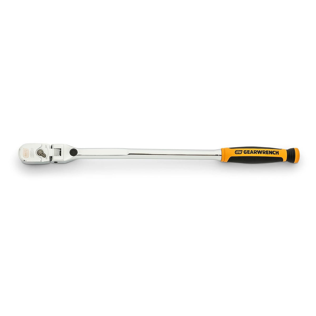 GEARWRENCH 81297 - carraca de cabeza flexible con bloqueo de 3/8 pulgadas con agarre completo - Cusion Grip - 3 - 8" Drive