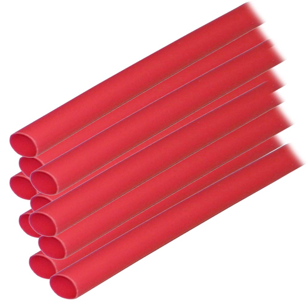 Ancor Tubo Termorretráctil Marino con Adhesivo Interno - 1 - 4-Inch Diameter - 15.24 cm de largo - Red - 5-Pack