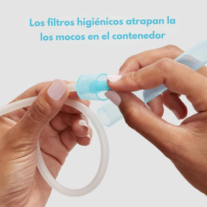 Frida Baby | NoseFrida | Aspirador Nasal | Succionador de Mocos de Plástico | Azul