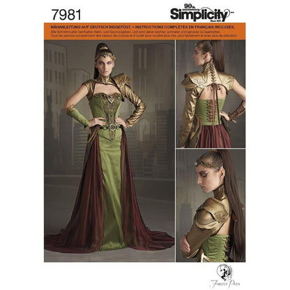 Simplicity 8363 - Patrón de Costura para Disfraz de Halloween y Cosplay, Tallas 6-14